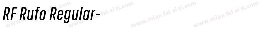 RF Rufo Regular字体转换
